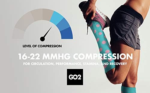 Meias de compressão de GO2 para homens, mulheres enfermeiras, corredores | Meias de compressão média ...