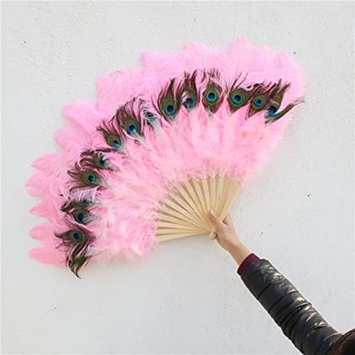 Pumcraft Feather for Craft 1pcs/lote Black Astruch Feathers Fan Celebration Party Wedding Dance Performance