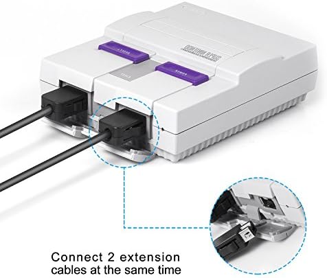 Cabo de extensão do controlador clássico SNES/NES 3M/10 pés, Keten Super NES Classic Extension Cord para Super