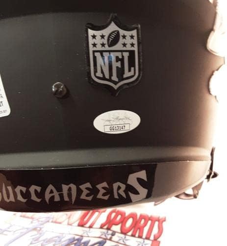 Chris Godwin autêntico assinado assinado autografado réplica capacete JSA - capacetes NFL autografados