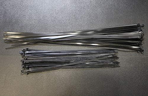 1000 PK 24 36 polegadas Zip Ratilhas 500 Cada alça de cabo de fio UV preto de nylon