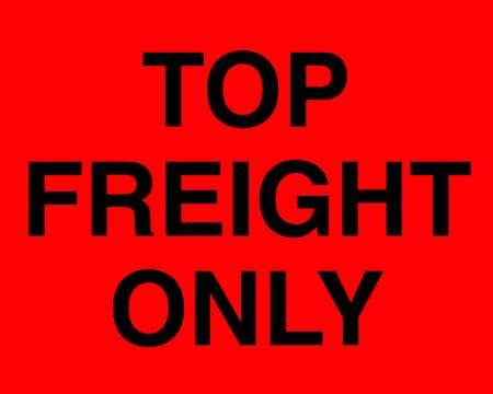 TapeCase Top Freight Only Rótulo - 250 por pacote