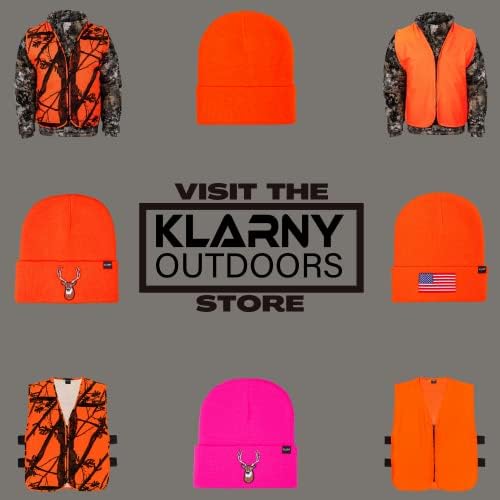 Klarny Orange Hunting Hat Blaze Deer Feanie para homens Mulheres e crianças