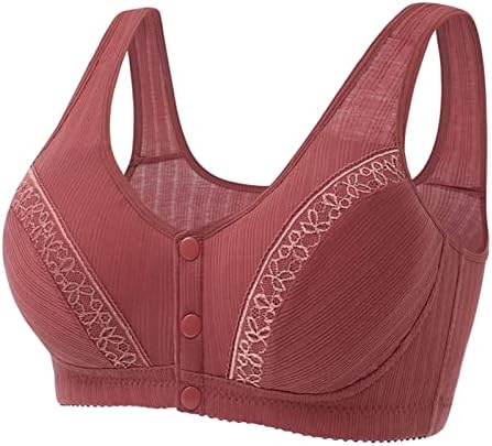 Mulheres Sexy Lace Button Front Shaping Cup Strap Tamanho Grande Braço Bra