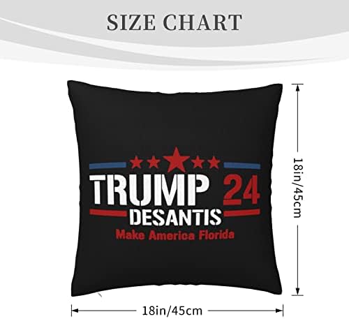 Kadeux Trump DeSantis 2024 Faça American Florida Pillow inserções