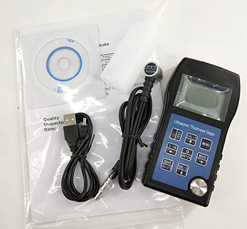Medidor de espessura ultrassônica digital Medidor de alta resolução 0,01mm com intervalo 1 ～ 260mm
