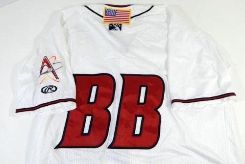 Albuquerque Isotopes Bat Boy BB Game usou White Jersey XL DP12396 - Jerseys MLB usada para jogo MLB