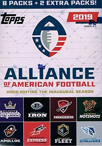 Topps 2019 Alliance of American Football - Caixa de Valor
