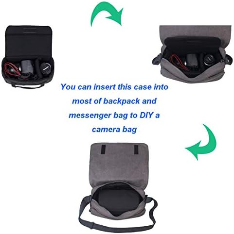 Câmera Bomkee Inserções de lentes Inserir Liner DSLR SLR Bag de proteção Came cubo Caixa de capa de