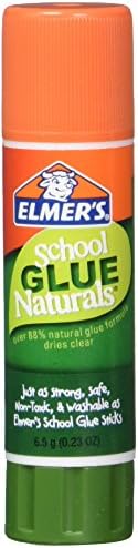 Elmer's Naturals School Glue Sticks, 0,23 onça, 30 contagem