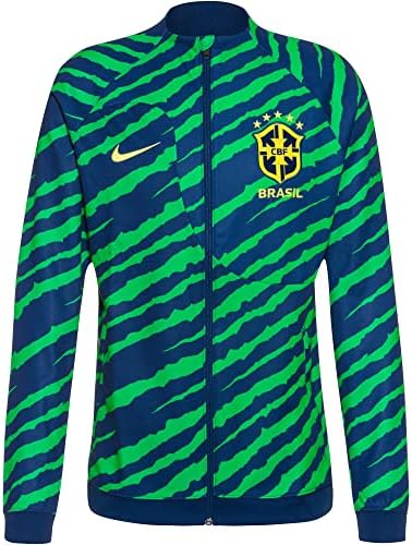 Nike Men's Brasil 2022 Jaqueta de treinamento azul xxl