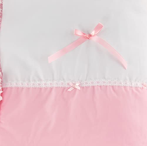 Baby Doll Bedding Regal 3 peças Conjunto de cama de berço, rosa