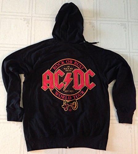 AC/ DC AC DC Rock ou Bust Tour Logo XL Sorto com Hoodie Axl Rose