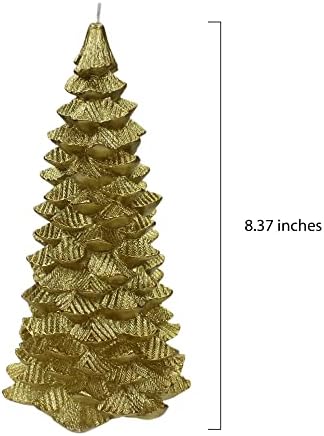 Velas da árvore de Natal vela central de 9 polegadas de altura O tempo de queima aproximado é de 17 horas. Glam