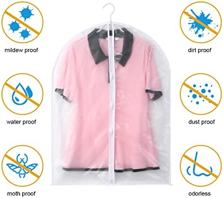 Sacos de vestuário Akdsteel para pendurar roupas de armazenamento de roupas, protege as capas leves para penduras