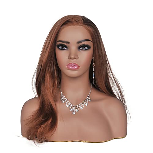Litai realista fêmea Busto da cabeça do manequim com ombros Minikin Head Wig Stand para colar