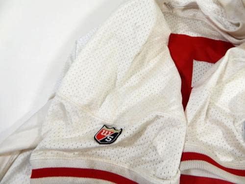 1995 San Francisco 49ers Frank Pollack 75 Jogo emitiu White Jersey 52 DP26614 - Jerseys de Jerseys usados