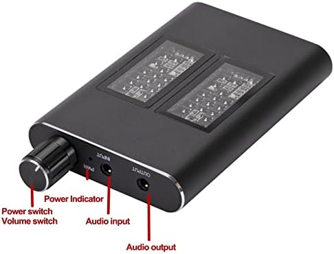ZLXDP 16-150Ω A amplificador de fone de ouvido portátil portátil alumínio 3,5 mm AUX Mini Earphone