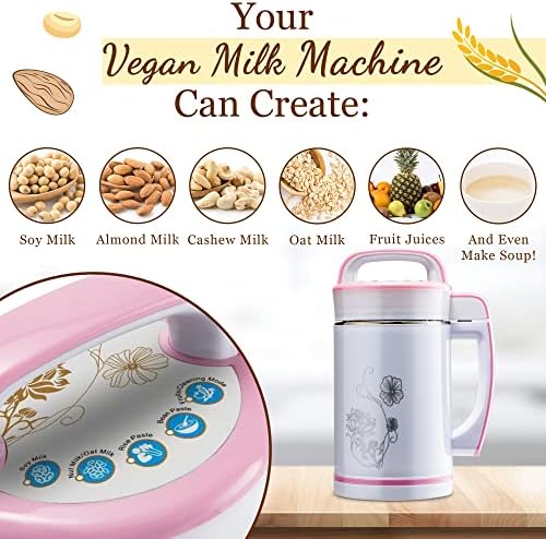 Máquina de fabricante de leite de soja - fabricante de leite de nozes veganas de 5 polegadas - a máquina