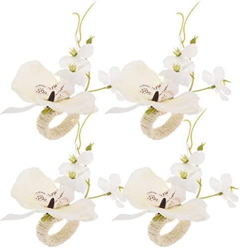 Hemoton 8pcs orquídea anéis de guardana