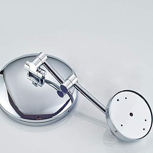 Espelho de maquiagem de maquiagem LED, ampliação de 3x Espelho de beleza Montado na parede Espelho