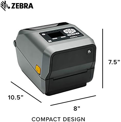Impressora de desktop de transferência térmica Zebra ZD620T com tela LCD 203 DPI IMPRIMENTO LARGURA 4 EM WIFI