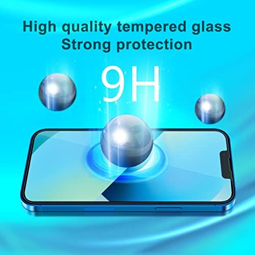 Protetor de tela de vidro com temperos de 3pack de 3pack para iPhone 13/ iPhone 13 Pro [6,1 polegadas], amigável