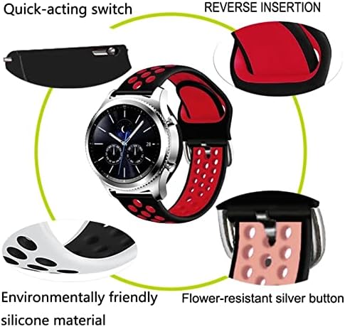 Buday Strap para 20 22mm Universal Smart Wrist Sport Sport Bracelet Watchband