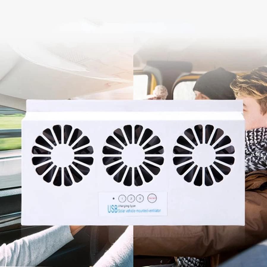 Solar Powered Car Resfriamento do ventilador Auto Janela automática Ventilação do ventilador de ventilação