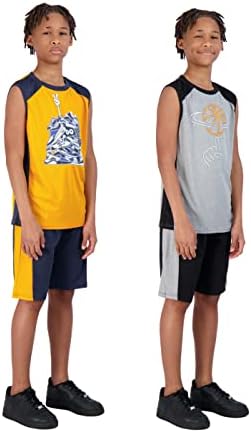 Curtos de basquete masculinos de 4 peças de 4 peças e camisa atlética muscular Jersey