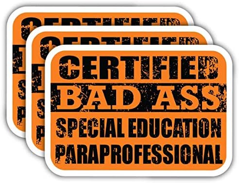 Adesivos paraprofissionais de educação especial certificada Bad Ass se adesivos | Idéia de presente