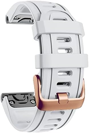 Ganyuu Redunda rápida Band Silicone Bracelet para Garmin Fenix ​​5s 5x 5plus 6s 6x 6 Pro rosa Buckle