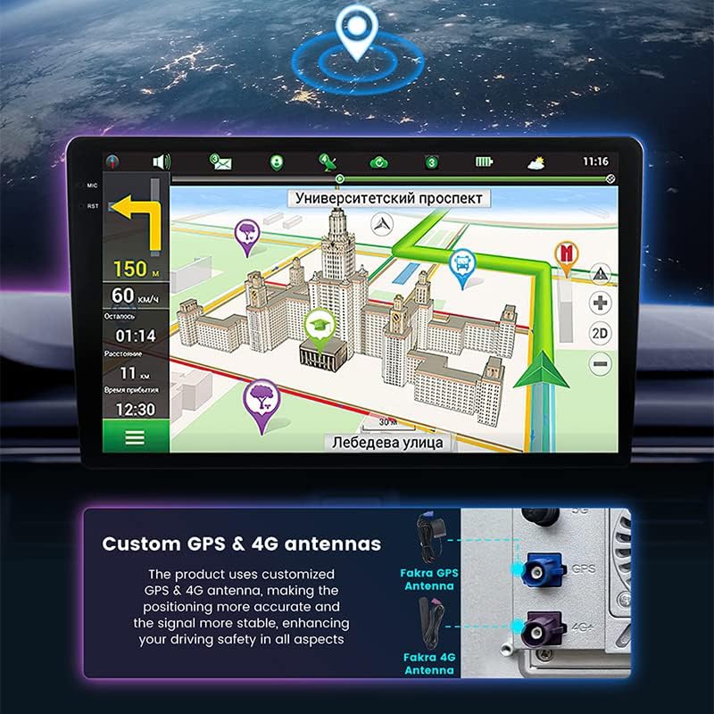 Android 10 estéreo de rádio para Benz Smart Fortwo 2015-2020, Biorunn 9,5 polegadas GPS Navi