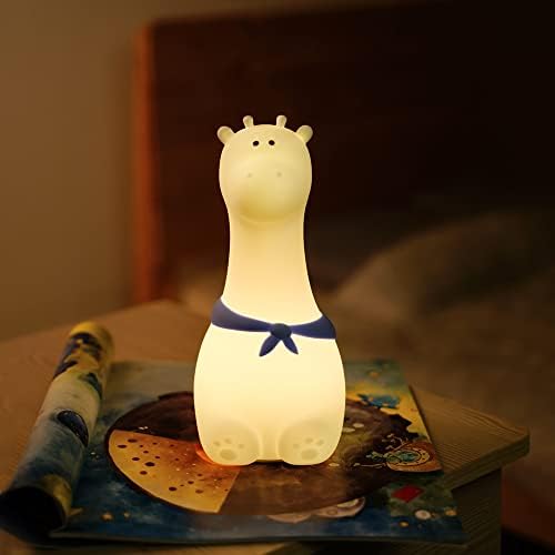 Unijojo Giraffe fofo bebê Night Night Light Rechageable Burhery Lamp for Kids and Bedroom Decor