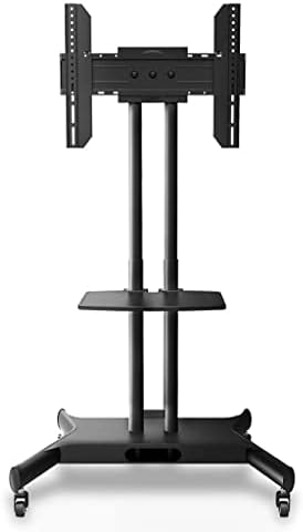 Yebdd Mobile TV Cart Girar TV Stand Stand Monitor para 32-65 TV Stand Classificação de 50 kg com suporte