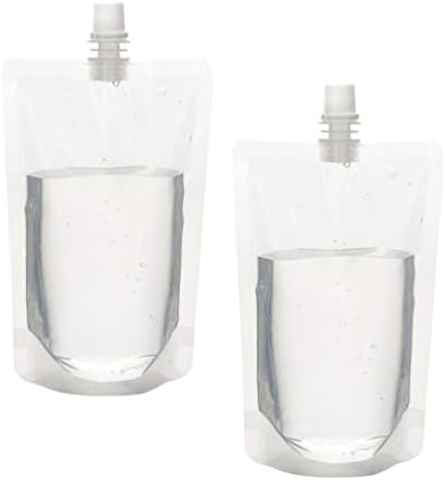 Flask doiTool Garrafas de água limpa 50pcs bolsas de bebidas de smoothie bolsas bolsas de leite plástico