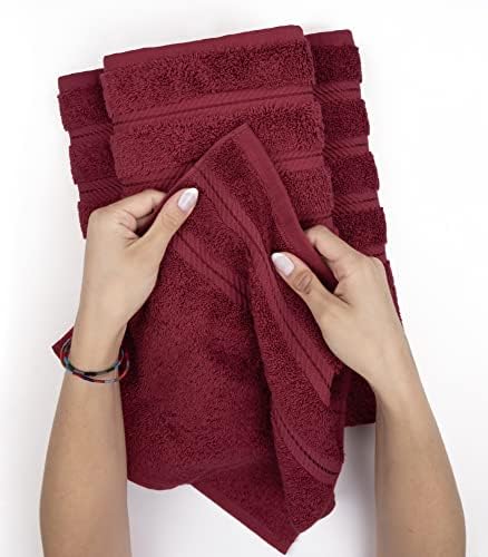 Toalhas de mão de linho macio americano, toalha de mão de 4, toalhas de mão de algodão turco a