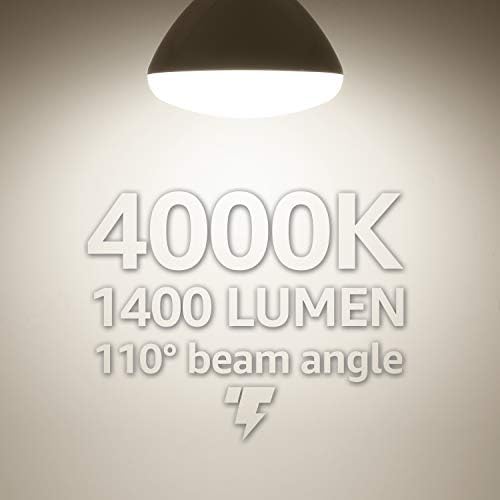 Torchstar BR40 Lâmpadas LED LED, Luz de inundação interna diminuída, 17W, 4000k LED branco fresco,