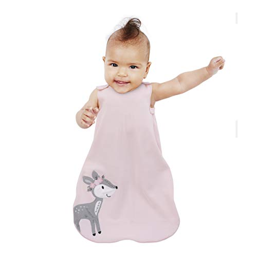 Nojo Magical Unicorn Pink e White Molee Fleece Planta vestível, médio 6-12 meses, rosa, branco