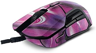 Mightyskins Glitter Glitter Compatível com SteelSeries rival 5 Mouse de jogos - Melt rosa | Acabamento