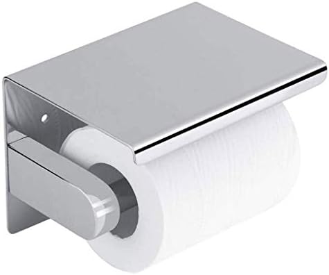 Tjlmz aço inoxidável papel de papel toalha - banheiro doméstico banheiro higineses portador de celular titular