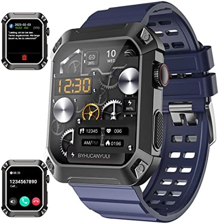 Rogbid Smart Watches for Men Bluetooth CHAMADO IP69 Água à prova d'água Esportes de esportes ao ar livre
