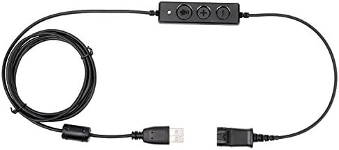 Adaptador USB VoiceJOY Compatível com qualquer fone de ouvido com Wired com Plantronics ou Voicejoy