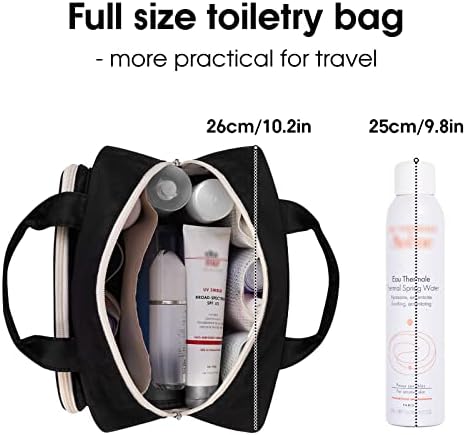 Bolsa de higiene pessoal em tamanho grande Narwey Mulheres grandes sacolas de maquiagem Organizador de viagens