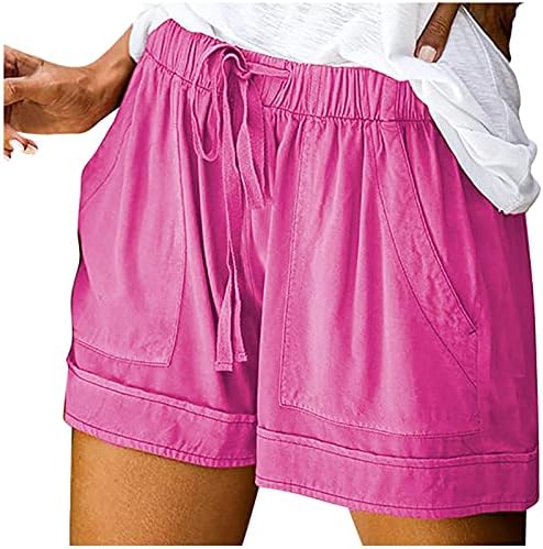 Ruiruilico Women Feminino 2023 Shorts casuais de verão shorts de cordão saque