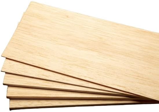 Lençóis de madeira de Binos Balsa, modelo de hobby de grau de hobby balsa lençóis de madeira tábuas finas, perfeitas