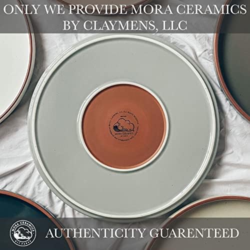 Placas de jantar planas de cerâmica moram