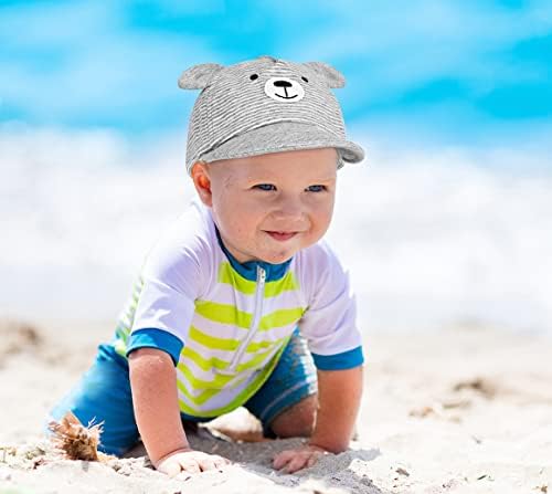 Chapéu de sol para menino menina, chapéu de algodão macio para bebês criança, bonés infantis de beisebol