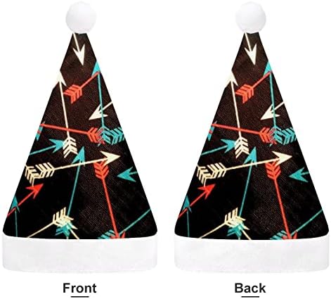 Arrows multicoloridos chapéu de natal chapéu de santa engraçado chapéus de Natal chapéus de festa