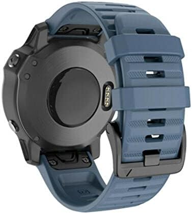 Dfamin 26 20 22mm Silicone Retwan Watch Band Strap for Garmin Fenix ​​7x 6x Watch EasyFit Strap Strap